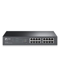 TP-LINK (TL-SG1016PE) 16-Port Gigabit Easy Smart Desktop/Rackmount Switch  8-Port PoE+  Metal