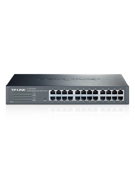 TP-LINK (TL-SG1024DE) 24-Port Gigabit Easy Smart Switch  Simple Setup  Rackmountable  VLAN