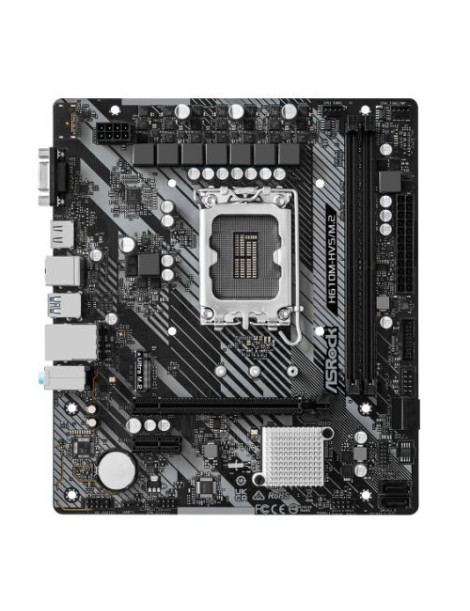 Asrock H610M-HVS/M.2 R2.0  Intel H610  1700  Micro ATX  2 DDR4  VGA  HDMI  PCIe4  1x M.2