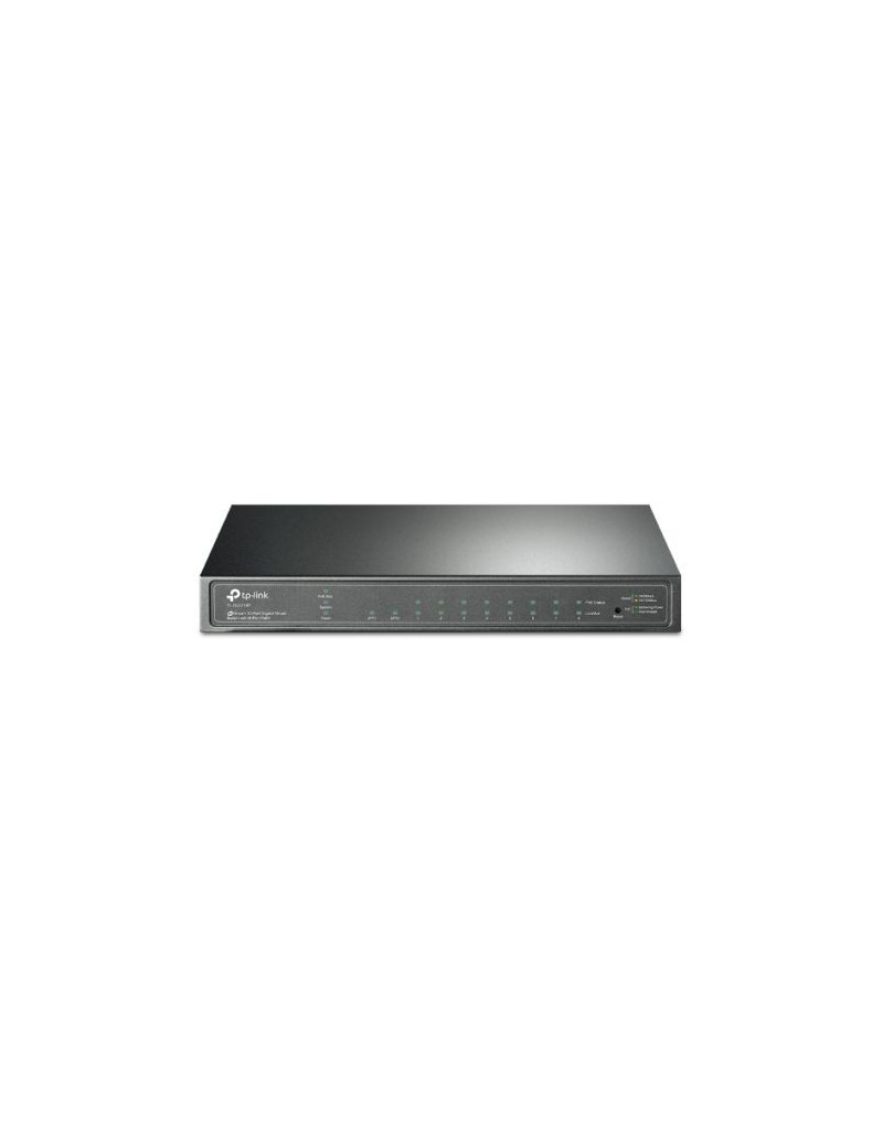 TP-LINK (TL-SG2210P V5) JetStream 10-Port Gigabit Smart Switch with 8-Port PoE+  2 SFP Ports  Desktop/Wall Mount