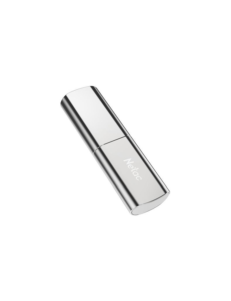 Netac 256GB US2 USB 3.2 Gen2 Memory Pen  Zinc Alloy Casing  Cap  R/W 550/500 MB/s