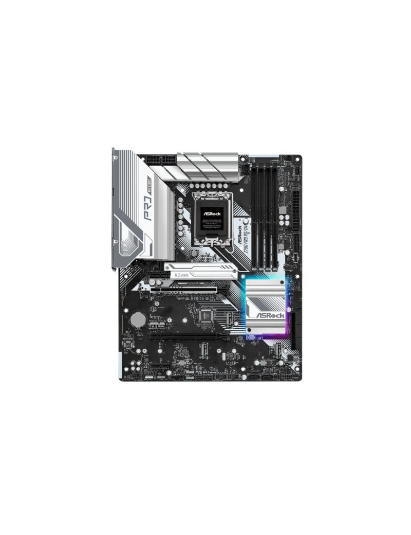 Asrock Z790 PRO RS/D4  Intel Z790  1700  ATX  4 DDR4  HDMI  DP  eDP  2.5G LAN  PCIe5  RGB  4x M.2