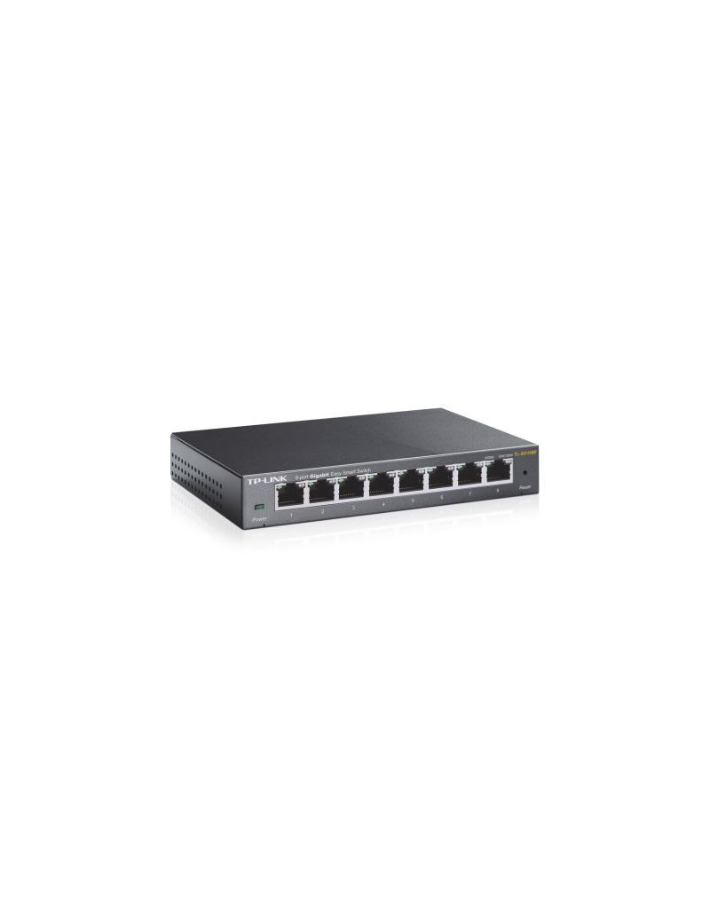 TP-LINK (TL-SG108E) 8-Port Gigabit Easy Smart Switch  Steel Case