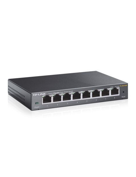 TP-LINK (TL-SG108E) 8-Port Gigabit Easy Smart Switch  Steel Case