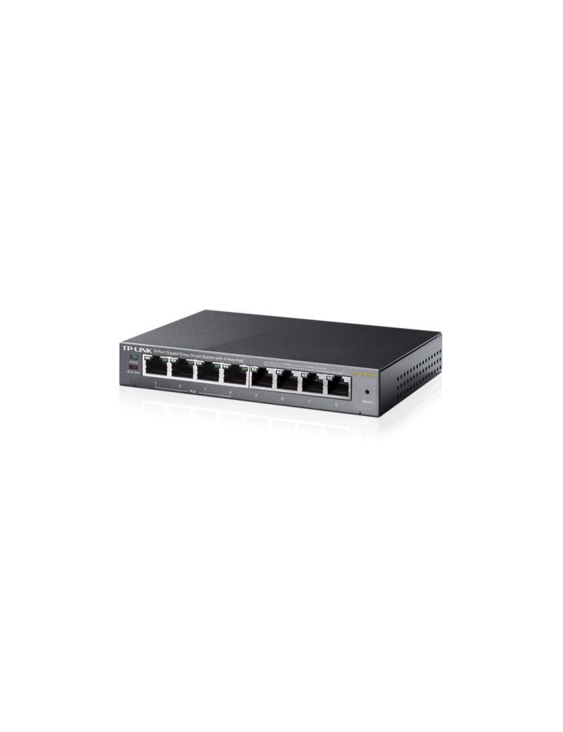 TP-LINK (TL-SG108PE) 8-Port Gigabit Easy Smart Switchwith 4-Port PoE+  Steel Case