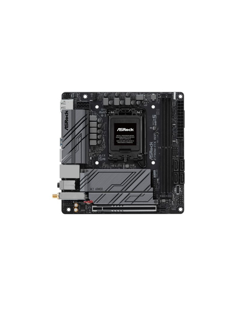 Asrock Z790M-ITX WIFI  Intel Z790  1700  Mini ITX  2 DDR5  HDMI  DP  eDP  Wi-Fi 6E  2.5G & GB LAN  PCIe5  2x M.2