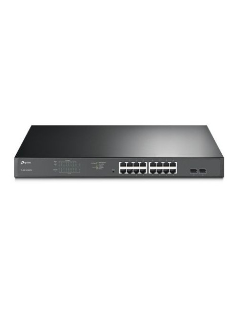 TP-LINK (TL-SG1218MPE) 16-Port Gigabit PoE+ Easy Smart Switch  2 SFP Ports  Rackmountable