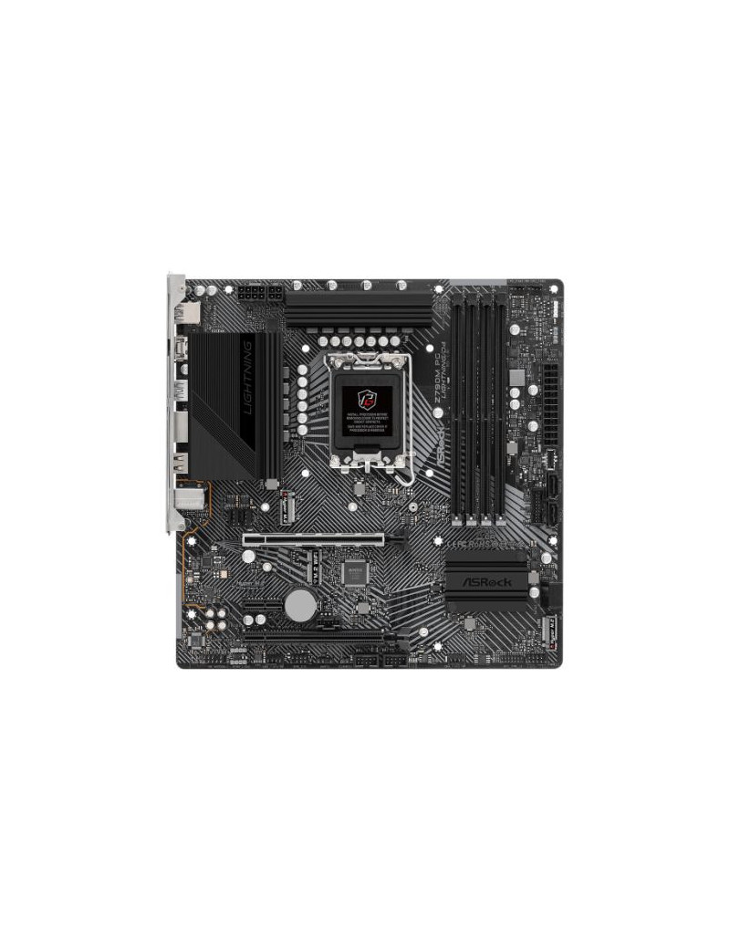 Asrock Z790M PG LIGHTNING/D4  Intel Z790  1700  Micro ATX  4 DDR4  HDMI  GB LAN  PCIe4  2x M.2