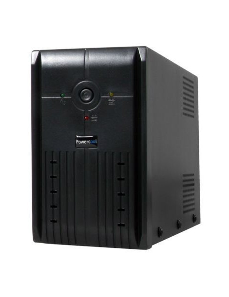 Powercool 1000VA Smart UPS  600W  LCD Display  3x UK Plug  2x RJ45  3x IEC  USB