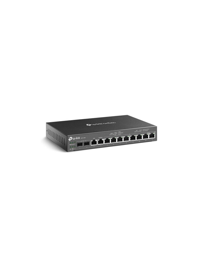 TP-LINK (ER7212PC) Omada 3-in-1 Gigabit VPN Router - Router + PoE Switch + Omada Controller  12 Ports  Up to 4x WAN