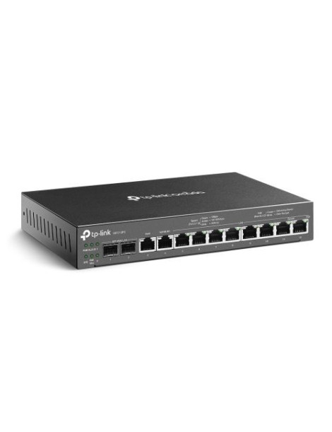 TP-LINK (ER7212PC) Omada 3-in-1 Gigabit VPN Router - Router + PoE Switch + Omada Controller  12 Ports  Up to 4x WAN