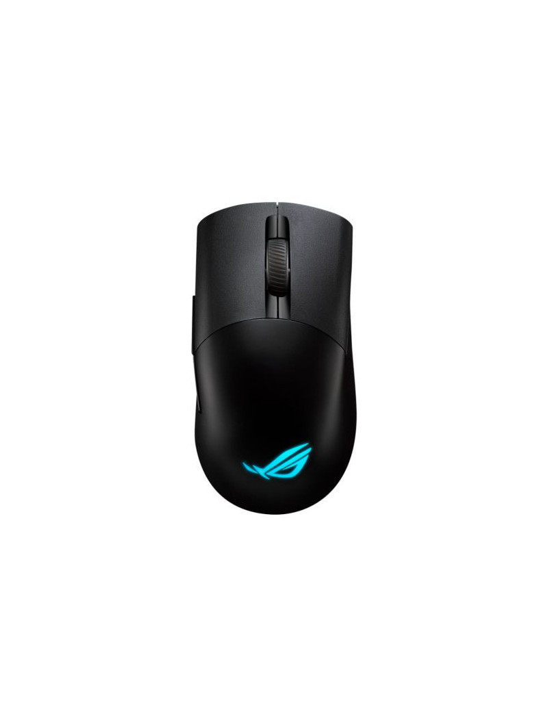 Asus ROG Keris AimPoint Wired/Wireless/Bluetooth Optical Gaming Mouse  36000 DPI  Swappable Switches  RGB  Mouse Grip Tape