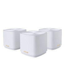 Asus AX5400 (ZenWiFi XD5) AX3000 Dual Band Mesh Wi-Fi 6 System  3 Pack  GB LAN  GB WAN  160MHz Bandwidth  AiMesh  AiProtection  White