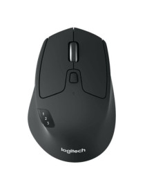 Logitech M720 Triathlon Wireless Optical Mouse  Easy Device Switch  1000 DPI  8 Buttons  Hyper Fast Scroll  Black