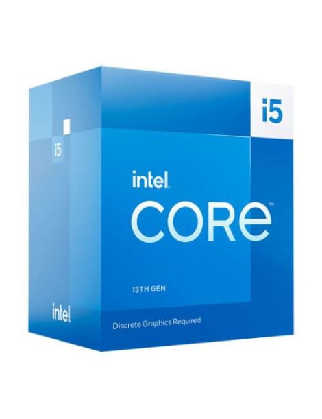 Intel Core i5-13400F CPU  1700  2.5 GHz (4.6 Turbo)  10-Core  65W (148W Turbo)  10nm  20MB Cache  Raptor Lake  No Graphics