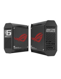 Asus (GT6 2-Pack Black) ROG Rapture AX10000 Tri-Band Gaming Mesh Wi-Fi 6 System  2.5G LAN  AiMesh  RangeBoost Plus  AiProtection Pro  RGB