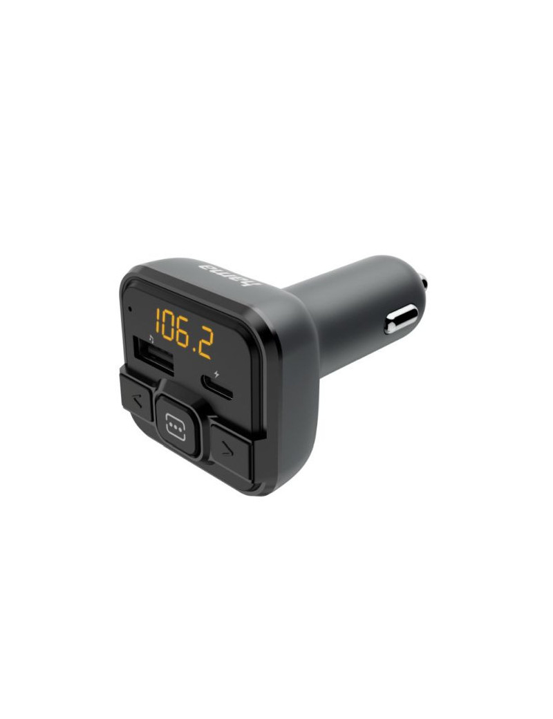 Hama FM Transmitter with Bluetooth  microSD Slot  USB-A  USB-C