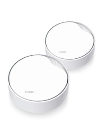 TP-LINK (DECO X50-POE) AX3000 Dual Band Wireless Mesh Wi-Fi 6 System with PoE  2 Pack  2.5G LAN  OFDMA & MU-MIMO  TP-Link HomeShield