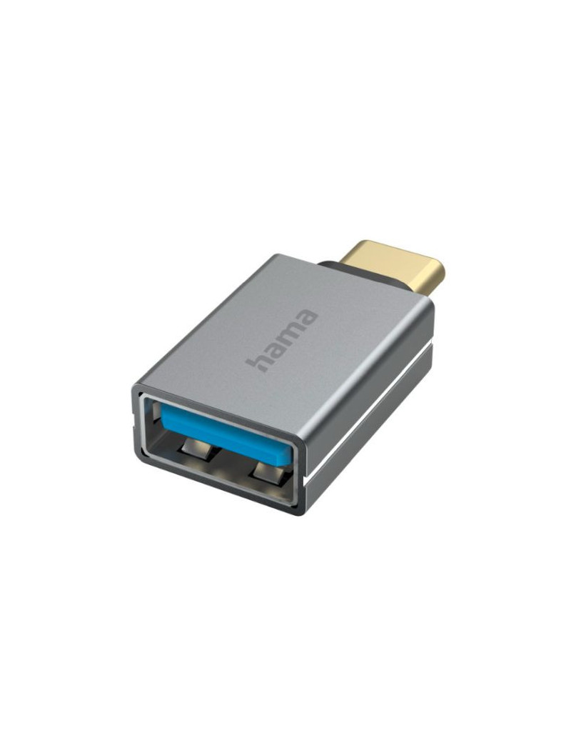 Hama USB 3.2 Gen1 OTG Adapter  USB-C Male to USB-A Female  5Gbps  Aluminium