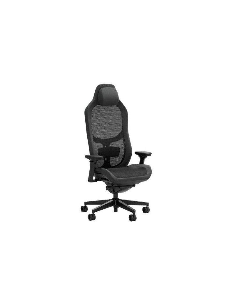 Fractal Design Refine Mesh Dark Gaming Chair  Synchro-Tilt  Memory Foam Headrest  Padded 4D Armrests  Adaptable Support