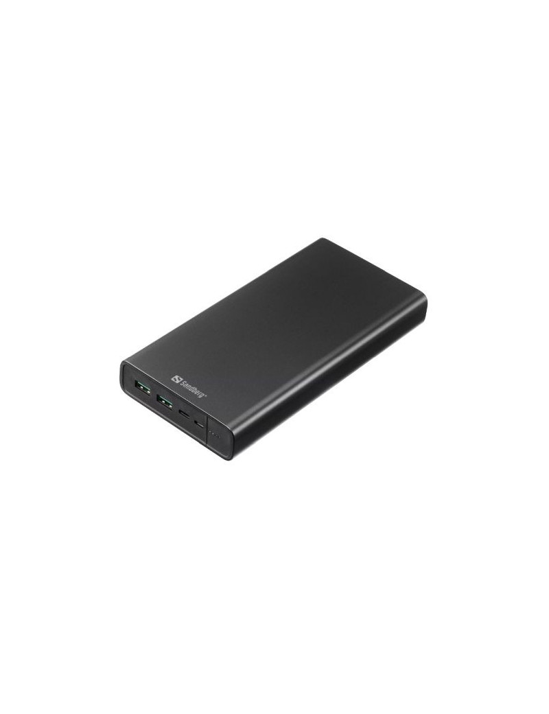 Sandberg (420-63) PD 100W 38400mAh Powerbank  1x USB-C 100W  2x USB-A  Power-Through  Aluminium  5 Year Warranty