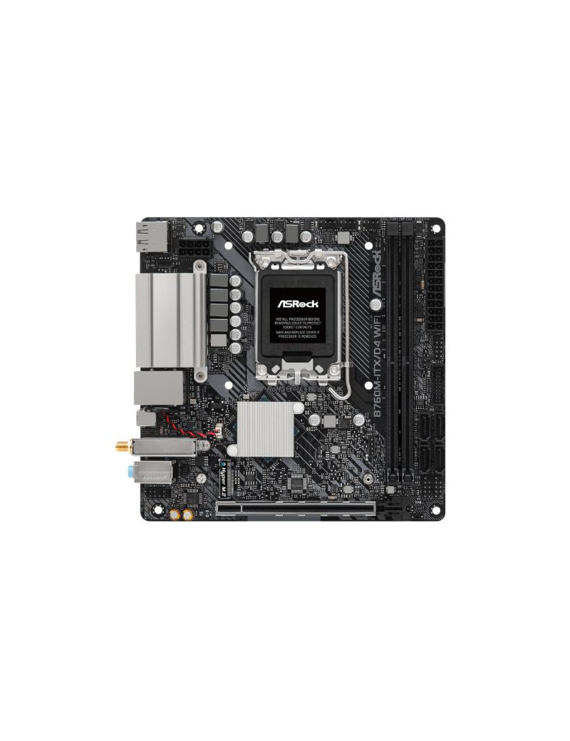 Asrock B760M-ITX/D4 WIFI  Intel B760  1700  Mini ATX  2 DDR4  HDMI  DP  Wi-Fi 6E  GB LAN  PCIe4  1x M.2