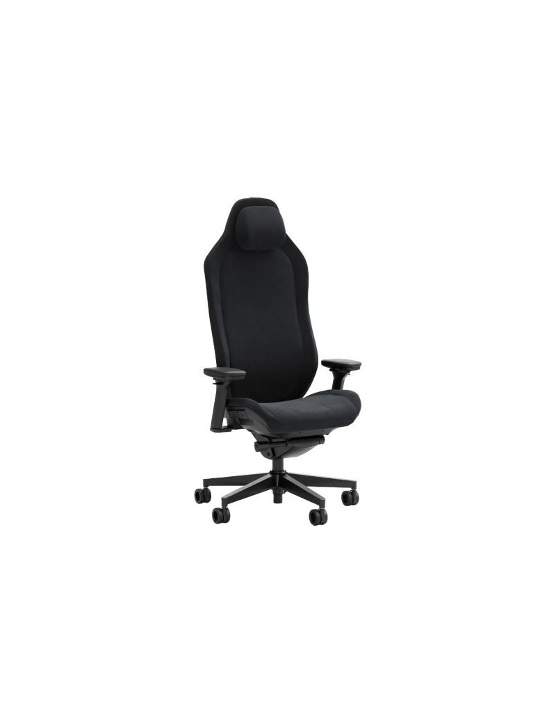 Fractal Design Refine Alcantara Dark Gaming Chair  Synchro-Tilt  Memory Foam Headrest  Padded 4D Armrests  Adaptable Support