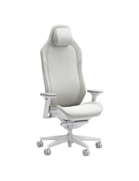 Fractal Design Refine Fabric Light Gaming Chair  Synchro-Tilt  Memory Foam Headrest  Padded 4D Armrests  Adaptable Support