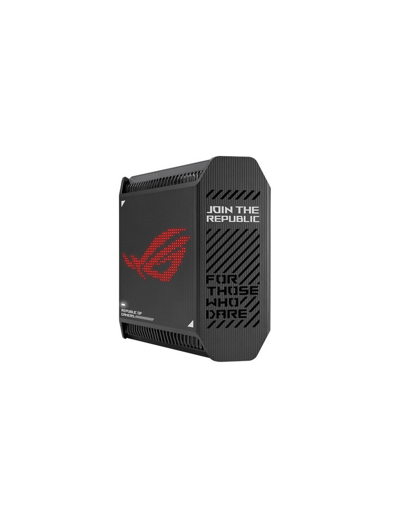 Asus (GT6 1-Pack Black) ROG Rapture AX10000 Tri-Band Gaming Mesh Wi-Fi 6 System  2.5G LAN  AiMesh  RangeBoost Plus  AiProtection Pro  RGB