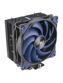 Akasa Alucia H4 Plus Heatsink & Fan  Intel & AMD Sockets  4-Heatpipe  12cm PWM Fan  Hydro Dynamic Bearing  185W TDP