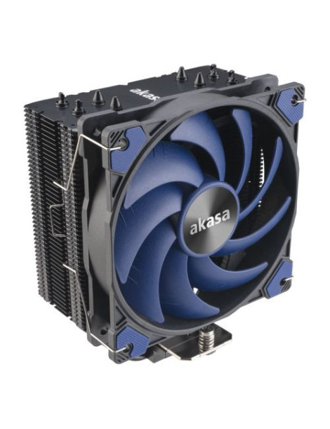 Akasa Alucia H4 Plus Heatsink & Fan  Intel & AMD Sockets  4-Heatpipe  12cm PWM Fan  Hydro Dynamic Bearing  185W TDP