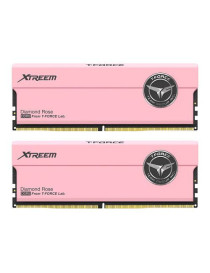 Team T-Force Xtreem 32GB Kit (2 x 16GB)  DDR5  7200MHz (PC5-57600)  CL34  ECC  XMP 3.0  PMIC  DIMM Memory  Pink