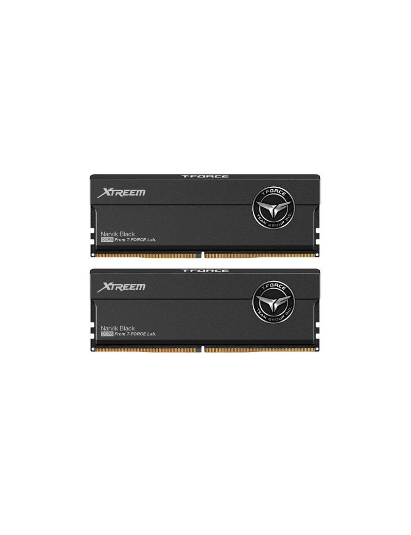 Team T-Force Xtreem 32GB Kit (2 x 16GB)  DDR5  7600MHz (PC5-60800)  CL36  ECC  XMP 3.0  PMIC  DIMM Memory  Black