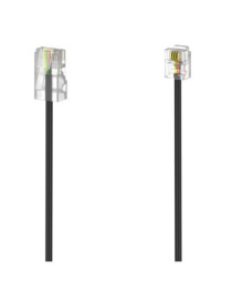 Hama DSL Connection Cable  RJ11 (6p4c) to RJ45 (8p4c)  3 Metres  Black