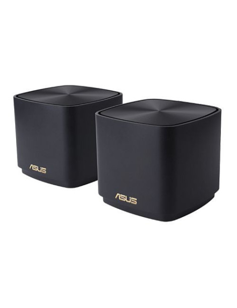 Asus (ZenWiFi XD4 Plus) AX1800 Dual Band Mesh Wi-Fi 6 System  2 Pack  AiMesh  AiProtection  Wall Mountable  Black