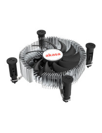 Akasa AK-CC6601EP01 Mini ITX Aluminium Heatsink and Fan  Intel 1700  Low Profile  Silent PWM Fan  35W TDP