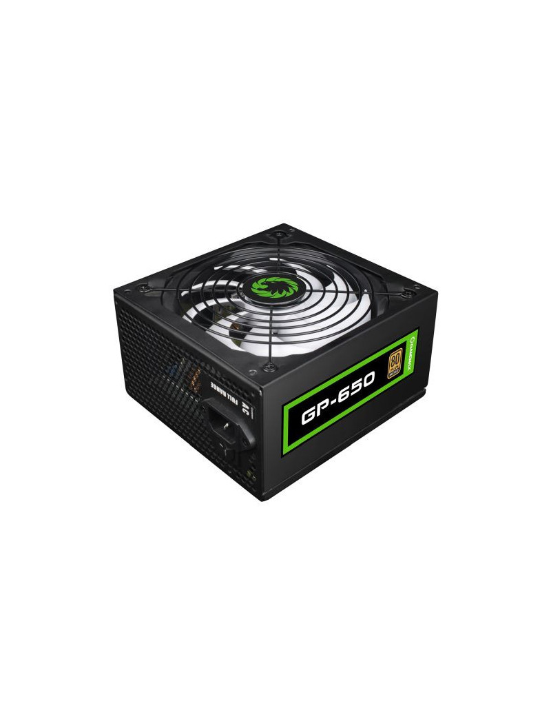 GameMax 650W GP650 Performance PSU  Fully Wired  14cm Fan  80+ Bronze  Black Mesh Cables  Power Lead Not Included