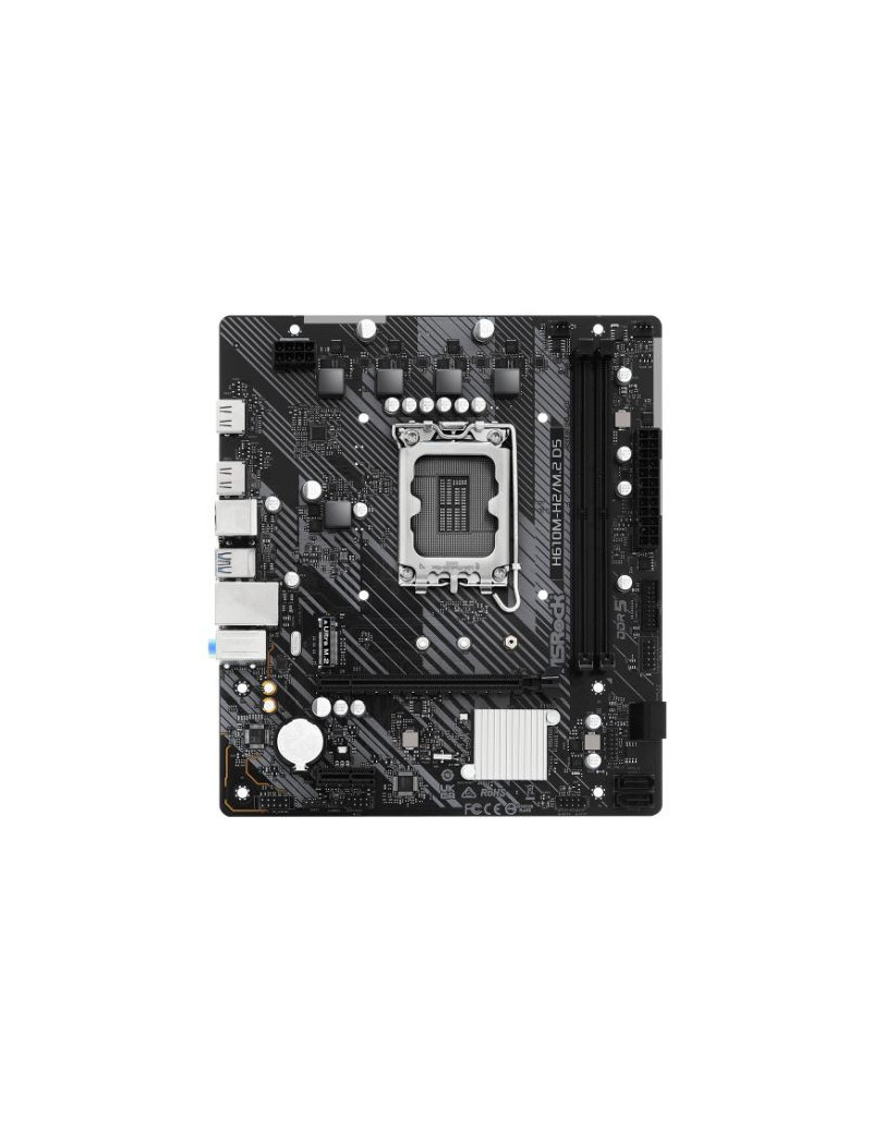 Asrock H610M-H2/M.2 D5  Intel H610  1700  Micro ATX  2 DDR5  2 HDMI  GB LAN  PCIe4  1x M.2