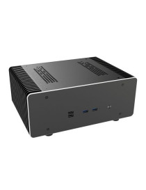 Akasa Maxwell Pro Plus Fanless Mini ITX Case  65W TDP  2x 2.5“  Aluminium  Copper Heatpipes