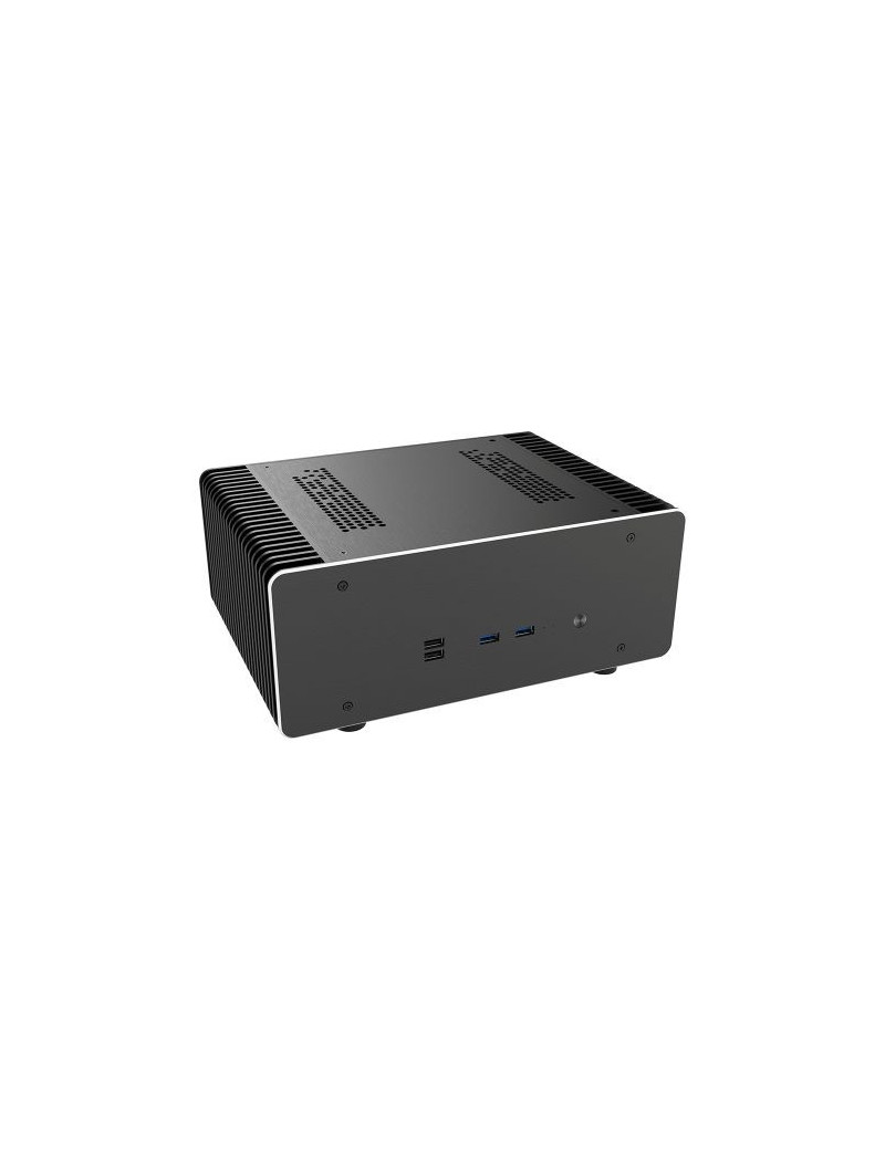 Akasa Maxwell Pro Plus Fanless Mini ITX Case  65W TDP  2x 2.5“  Aluminium  Copper Heatpipes