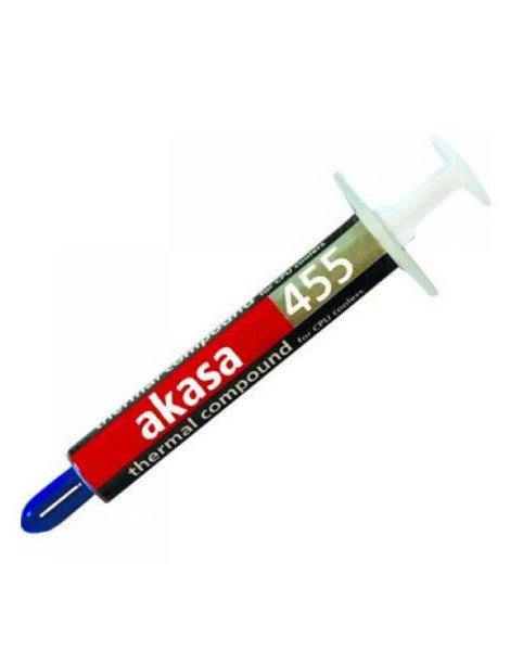 Akasa AK-455 Heat Paste  0.87ml (1.5g) with Syringe  Hi-performance  2.4 W/mK  OEM - No Spreader or Manual