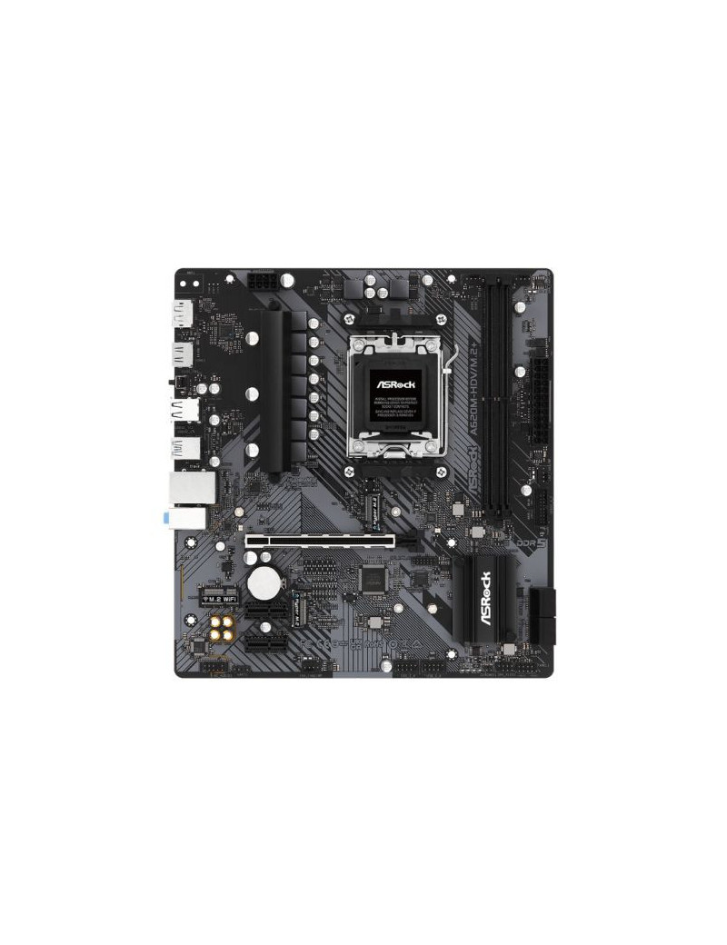 Asrock A620M-HDV/M.2+  AMD A620  AM5  Micro ATX  2 DDR5  HDMI  DP  GB LAN  PCIe4  2x M.2