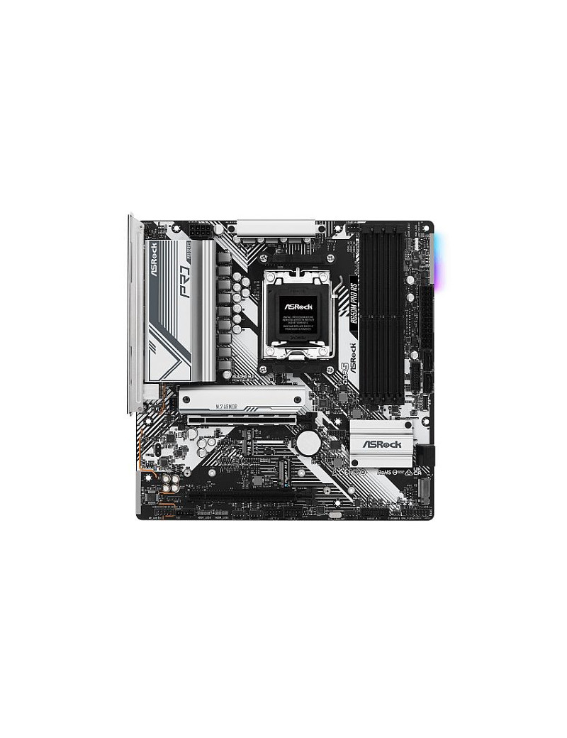 Asrock B650M PRO RS  AMD B650  AM5  Micro ATX  4 DDR5  HDMI  DP  2.5G LAN  PCIe4  RGB  3x M.2