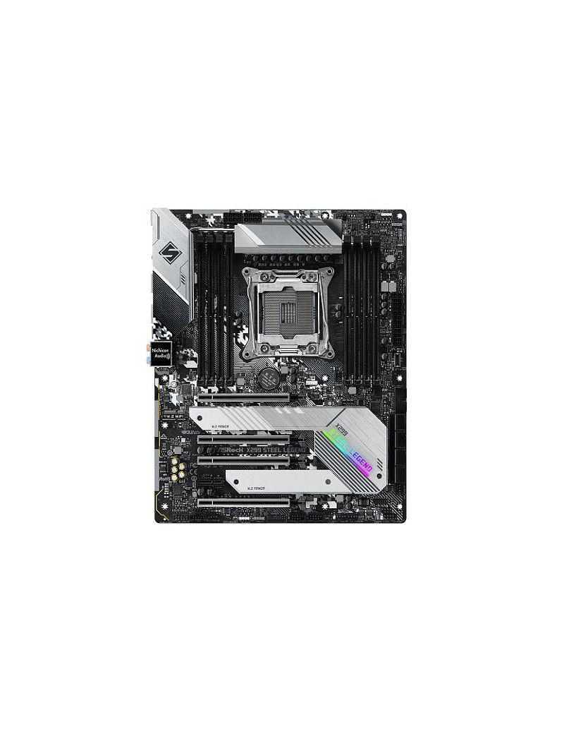 Asrock X299 STEEL LEGEND  Intel X299  2066  ATX  8 DDR4  SLI/XFire  Dual LAN  RGB Lighting  M.2