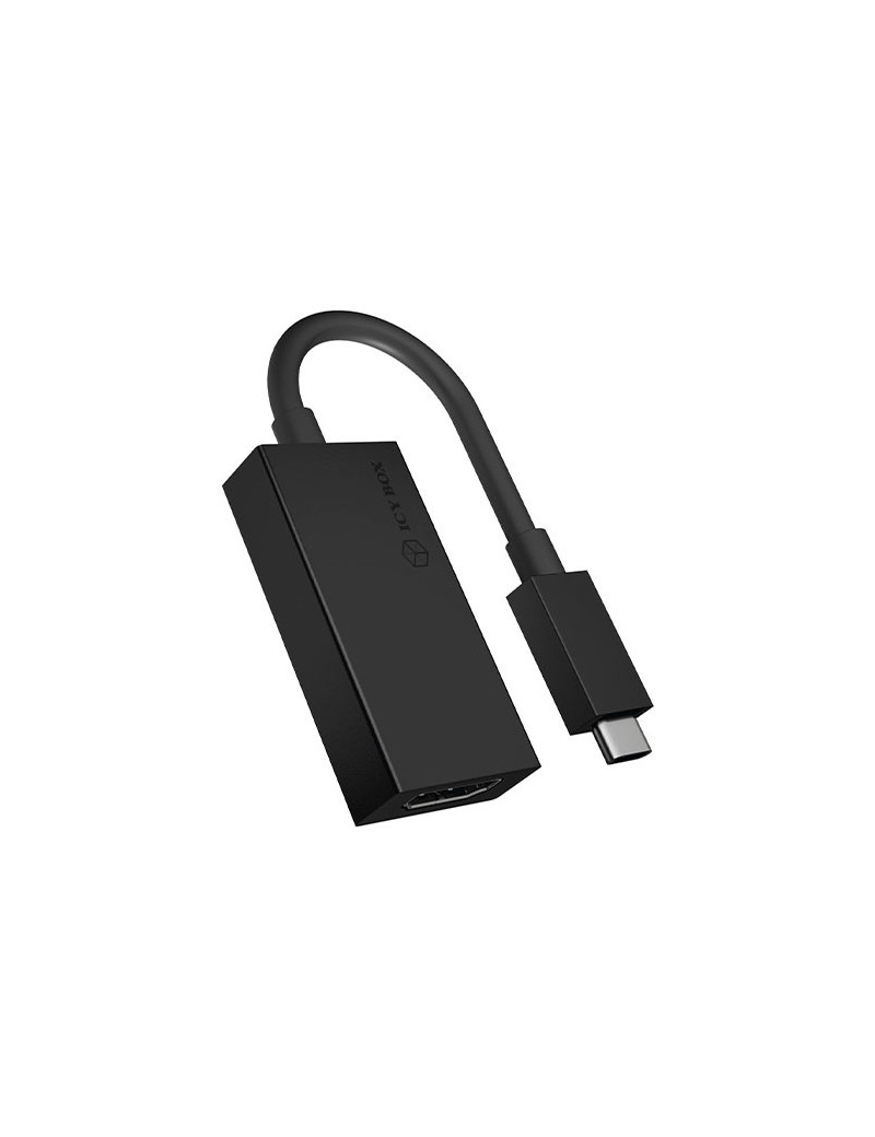 IcyBox USB-C Male to HDMI Female Converter Cable  Black