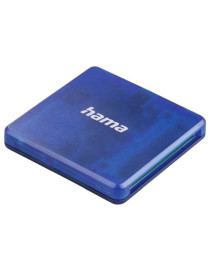 Hama External USB 2.0 Multi-Card Reader  SD/microSD/CF  Blue  USB Powered