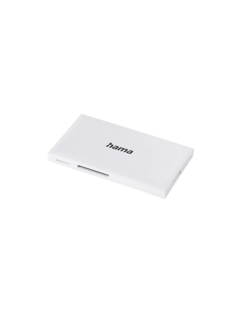 Hama External USB 3.0 Multi-Card Reader  SD/microSD/CF/MS  White  USB Powered