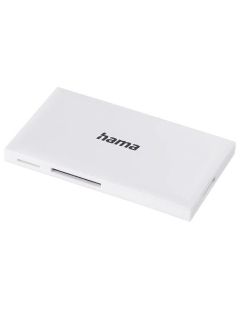 Hama External USB 3.0 Multi-Card Reader  SD/microSD/CF/MS  White  USB Powered