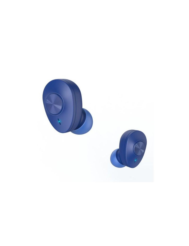 Hama (Freedom Buddy) Bluetooth Earbuds with Mic  Bass Boost  True Wireless  Touch Control  Voice Control  Charging Case  Blue