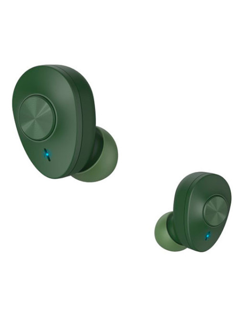 Hama (Freedom Buddy) Bluetooth Earbuds with Mic  Bass Boost  True Wireless  Touch Control  Voice Control  Charging Case  Green